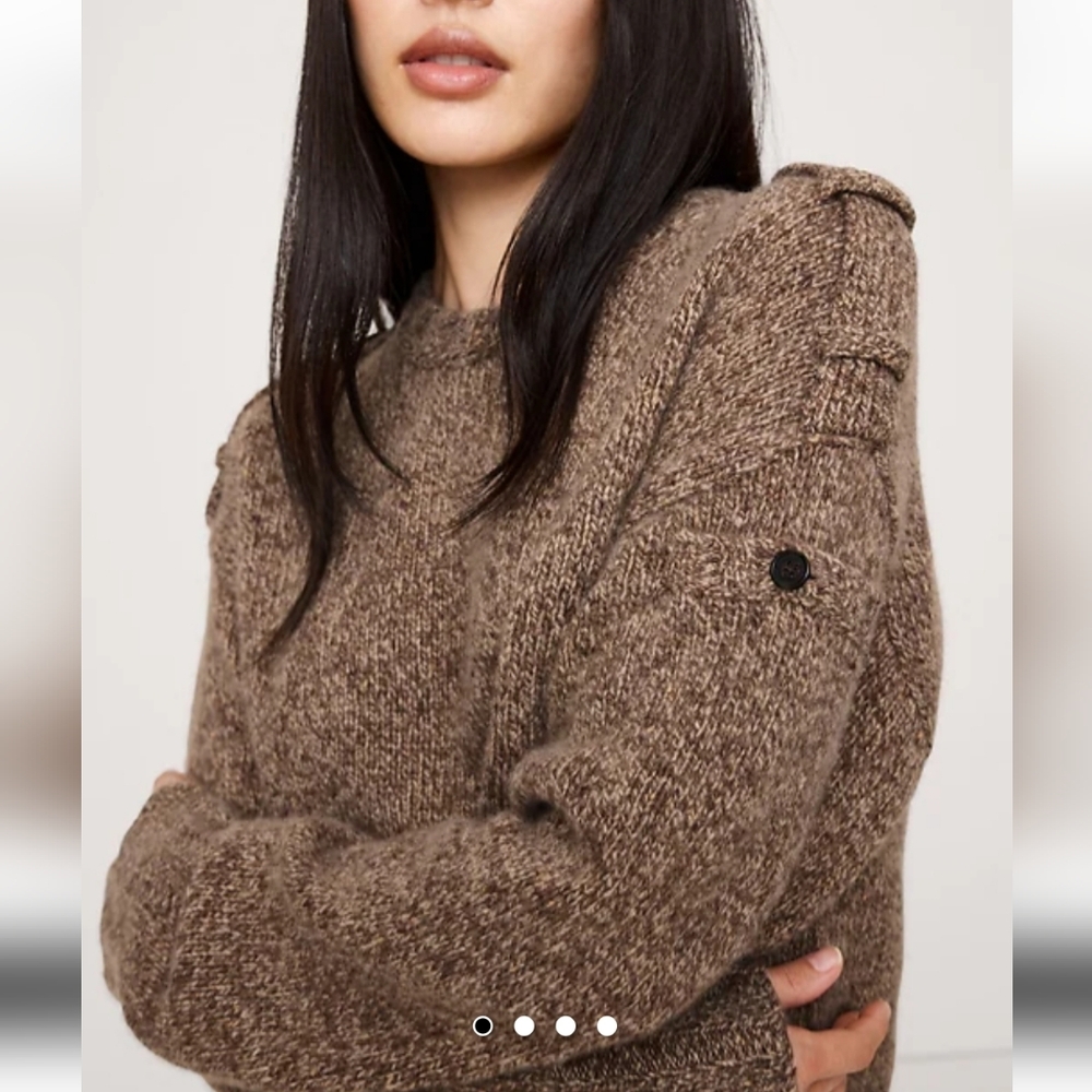 Banana Republic Marled  Cashmere Merino Blend Sweater Size